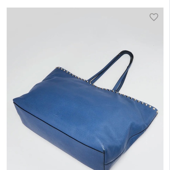 Excellent Condition! - Valentino Blue Rockstud Tote! - Picture 3 of 4